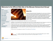 Tablet Screenshot of mcleanhomeschoolgroup.org